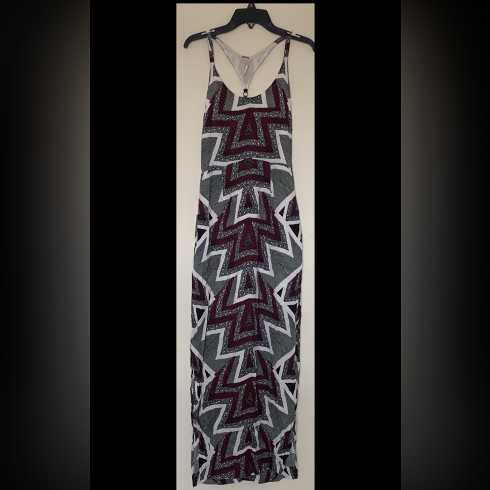 FREE PEOPLE SERVES YOU RIGHT PRINTED MAXI DRESS - Picture 2 of 14
